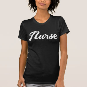 Camiseta Enfermera de tipografía retro mujeres