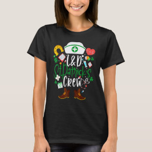 Camiseta Enfermera de Trabajo del Día de San Patricio L&d S