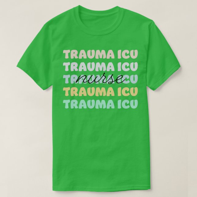 Camiseta enfermera de traumatismo (Diseño del anverso)
