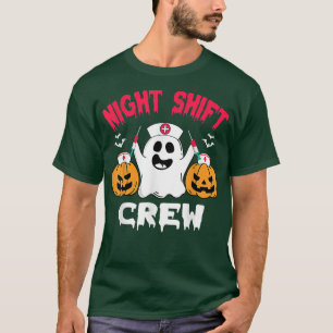 Camiseta Enfermera de turno de noche de equipo para Hallowe