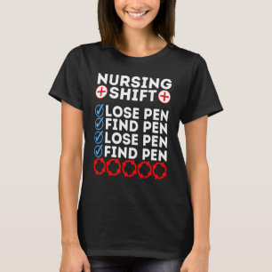 Camiseta Enfermera de turno de noche Día Cotización Semana