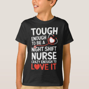 Camiseta Enfermera De Turno De Noche Graciosa Enfermera De