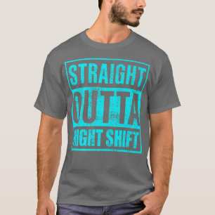 Camiseta Enfermera de turno nocturno de noche de salida dir