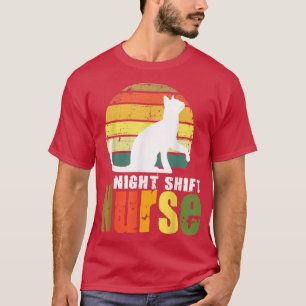 Camiseta enfermera de turno nocturno enfermera divertida en