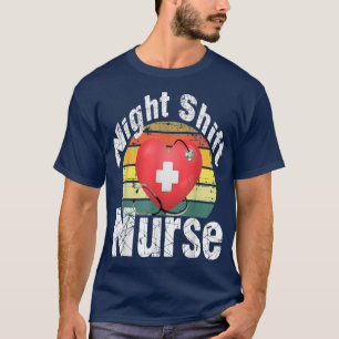 Camiseta enfermera de turno nocturno enfermera divertida en