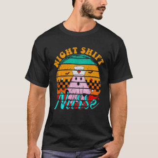 Camiseta enfermera de turno nocturno Funny Enfermería de ha
