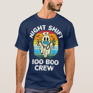 Camiseta Enfermera de turno nocturno Retro Halloween Fantas