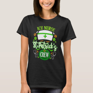 Camiseta Enfermera de UCI divertida día de San Patricio tri