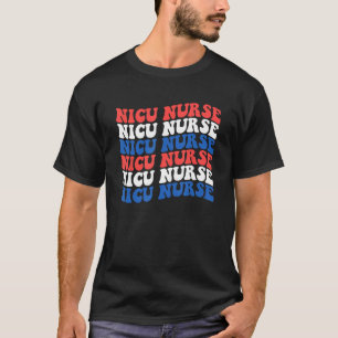 Camiseta Enfermera de UCI neonatal del 4 de julio equipo de
