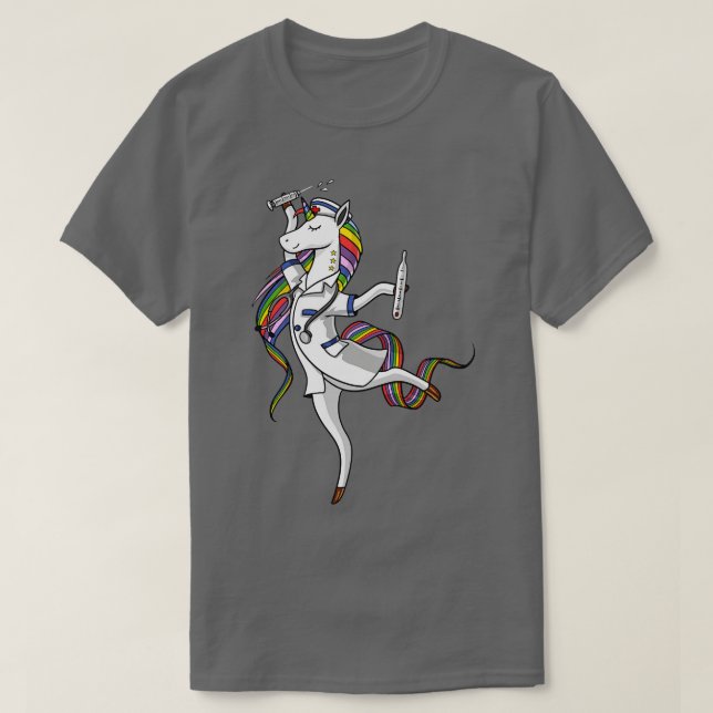 Camiseta Enfermera de Unicornio 2 (Diseño del anverso)