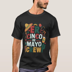 Camiseta Enfermera de Urgencias Cinco De Mayo Tripulación S