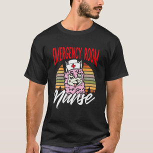 Camiseta Enfermera de urgencias Graciosa Llama Arte Gráfico