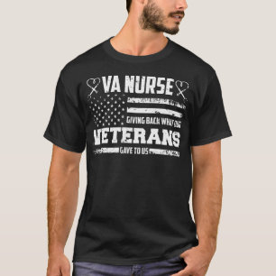 Camiseta Enfermera de VA Devolviendo Lo Que Nuestros Vetera
