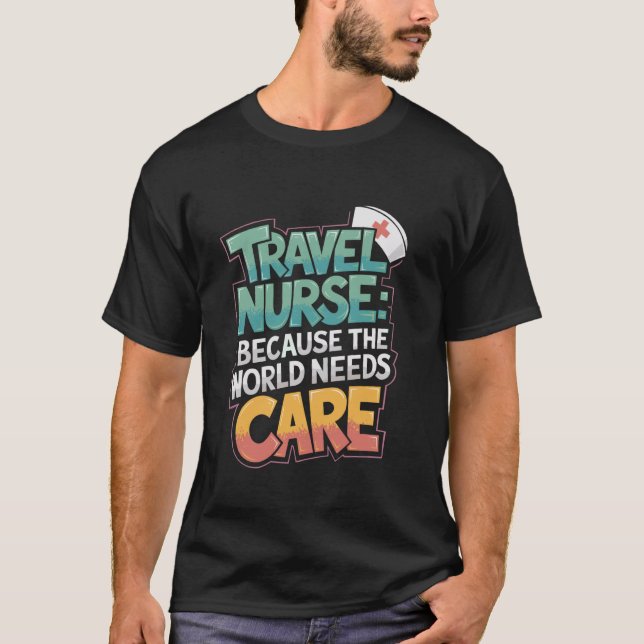 Camiseta Enfermera de viajes y cotización médica de TN para (Anverso)