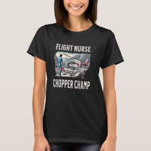 Camiseta Enfermera de Vuelo Campeona de Helicóptero de Emer