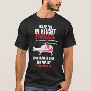 Camiseta Enfermera de Vuelo Enfermería en Helicóptero Evacu