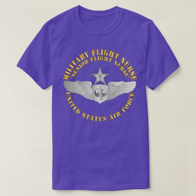 Camiseta Enfermera de vuelo militar de la USAF (Diseño del anverso)