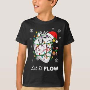 Camiseta Enfermera Deja que Fluya Anatomía Corazón Cardiaco