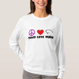 Camiseta Enfermera del amor de la paz