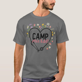 Camiseta Enfermera del campamento de Enfermería cardíaca de