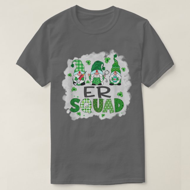 Camiseta Enfermera del Día de San Patricio de la Escuadrón  (Diseño del anverso)