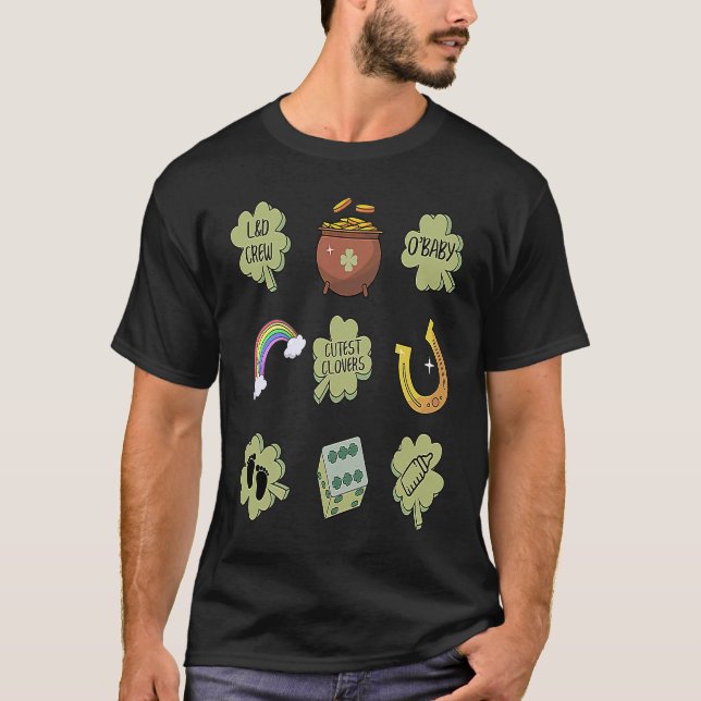 Camiseta Enfermera del Día de San Patricio NICU OB L D Buen (Anverso)