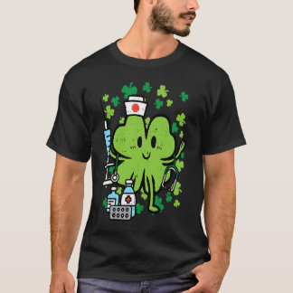 Camiseta Enfermera del Día de San Patricio Shamrock San Pat