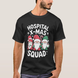 Camiseta Enfermera del equipo de Navidad del hospital