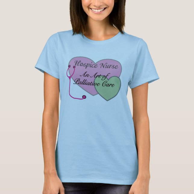 Camiseta Enfermera del hospicio un arte del cuidado (Anverso)