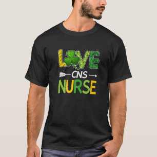 Camiseta Enfermera del SNC St Patricks Day Love Stethoscope