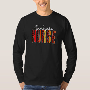 Camiseta Enfermera diálisis Corazón de Amor Rojo Plactado S
