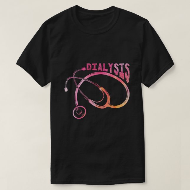 Camiseta Enfermera dializada Nefrología de riñón (Diseño del anverso)