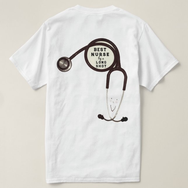 Camiseta Enfermera Divertida (Reverso del diseño)