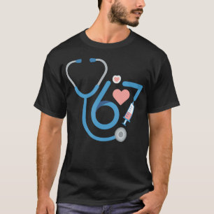 Camiseta Enfermera divertida 67 Meme Six Seven Humor de enf