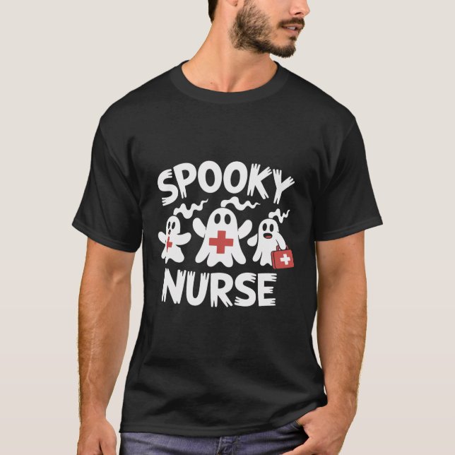 Camiseta Enfermera divertida de Halloween (Anverso)