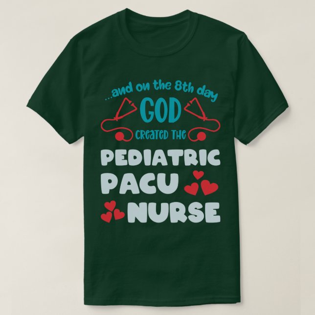 Camiseta Enfermera divertida de PACU pediátrica (Diseño del anverso)