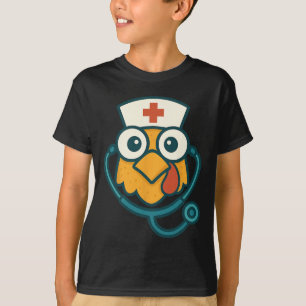 Camiseta Enfermera Divertida Pollo Doctor Humor Día de Acci