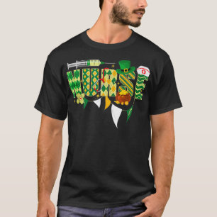 Camiseta Enfermera divertida vida Shamrock Stethoscope St P