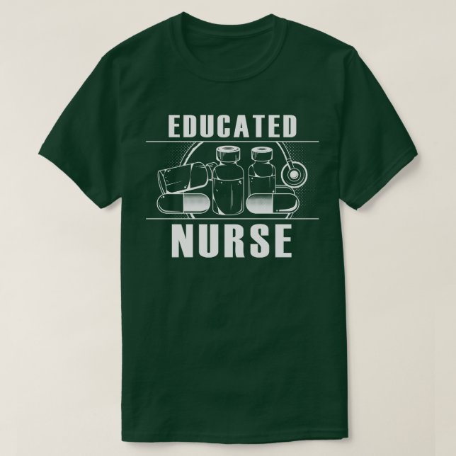 Camiseta Enfermera educada (Diseño del anverso)