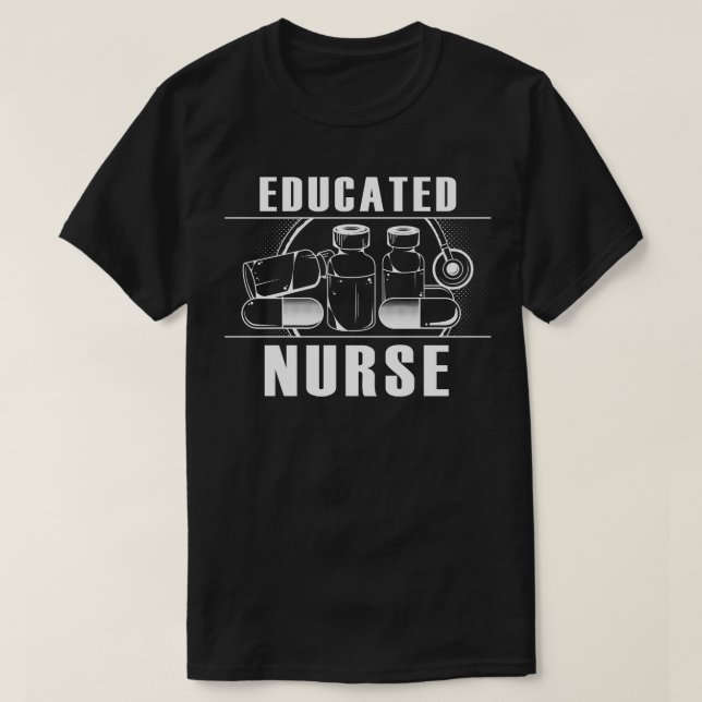 Camiseta Enfermera educada (Diseño del anverso)