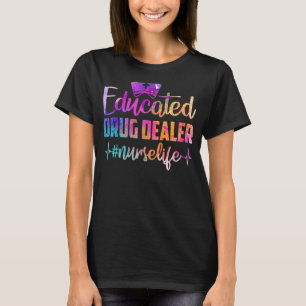 Camiseta Enfermera educada de farmacoterapia Enfermería de 
