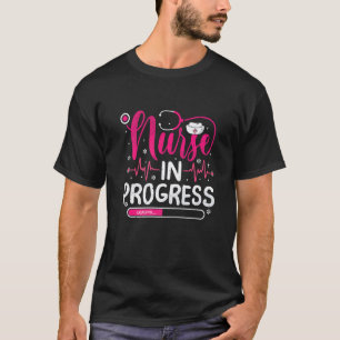 Camiseta Enfermera en Progreso Enfermera Divertida Graduada