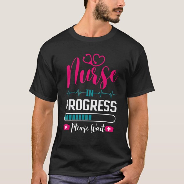 Camiseta Enfermera En Progreso Estudiante De Enfermería Esc (Anverso)