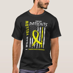 Camiseta Enfermera Enfermera Amarilla Pacientes con Endomet