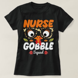 Camiseta Enfermera Enfermería de Acción de Gracias del Escu