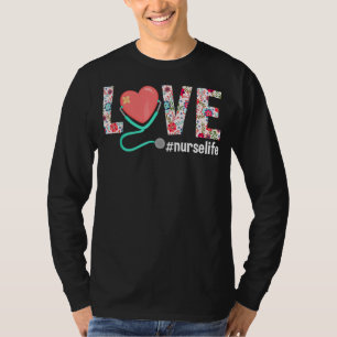 Camiseta Enfermera Enfermería de Vida Clínica Rn Lpn Enferm