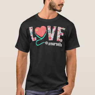 Camiseta Enfermera Enfermería de Vida Clínica Rn Lpn Enferm