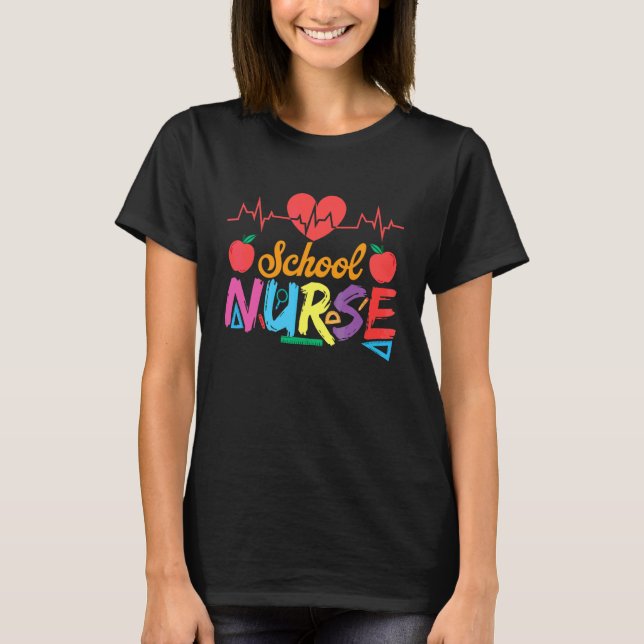 Camiseta enfermera escolar 4 (Anverso)