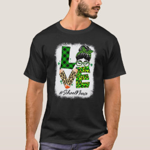 Camiseta Enfermera Escolar Amor Mujeres Rubio Desordenado S
