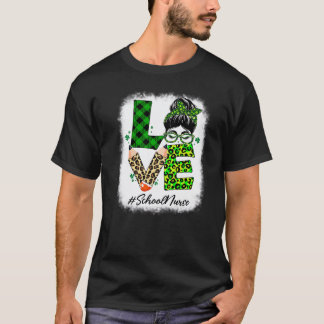 Camiseta Enfermera Escolar Amor Mujeres Rubio Desordenado S
